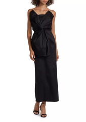 Milly Harlow Bow Taffeta Dress