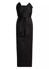 Milly Harlow Bow Taffeta Dress