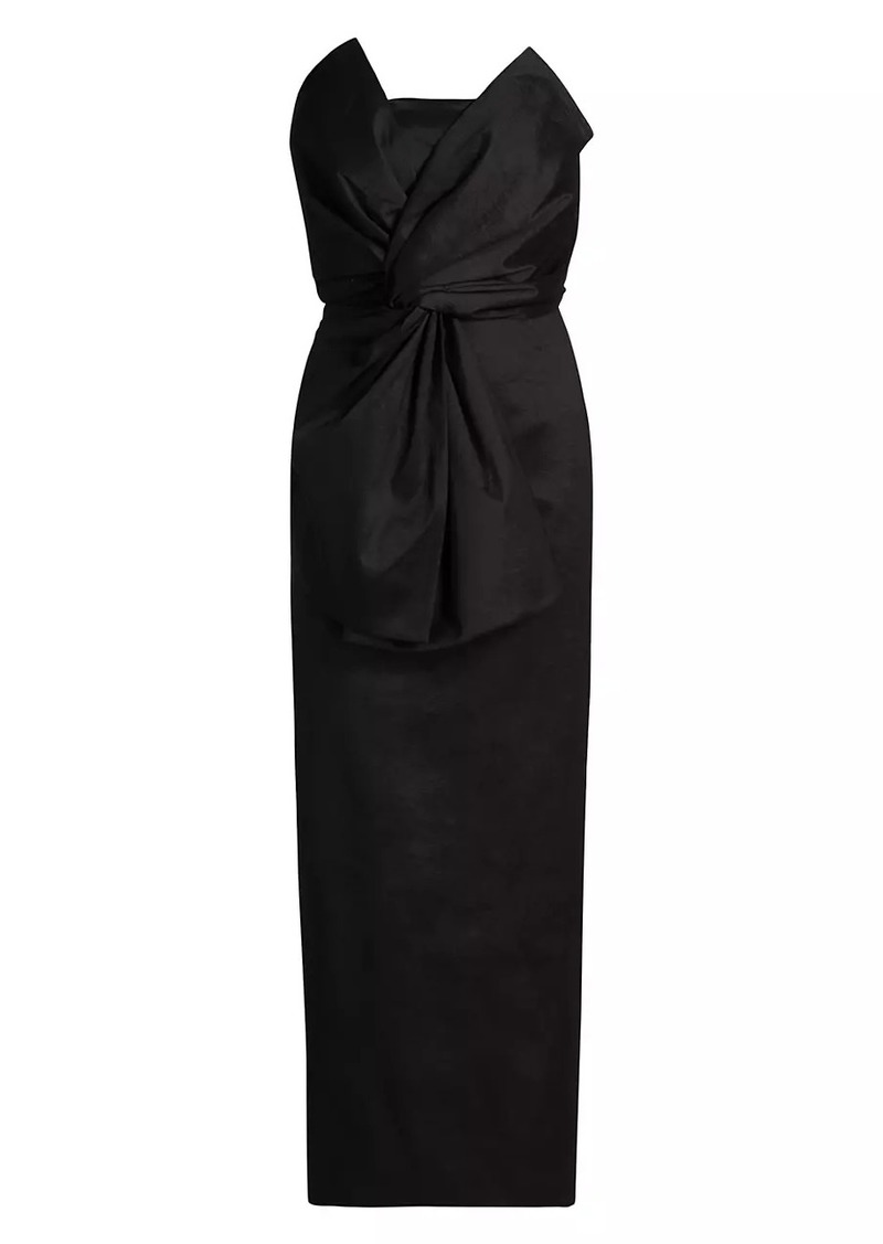 Milly Harlow Bow Taffeta Dress