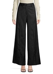 Milly Hayden Stripe Stretch-Wool Trousers