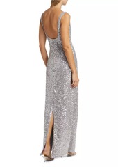 Milly Ishani Sequined Maxi Dress