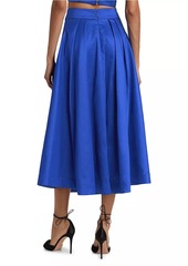 Milly Juliet Taffeta Midi-Skirt