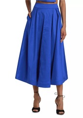 Milly Juliet Taffeta Midi-Skirt