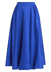 Milly Juliet Taffeta Midi-Skirt