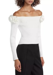 Milly Kayla Off-the-Shoulder Knit Top