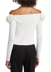 Milly Kayla Off-the-Shoulder Knit Top