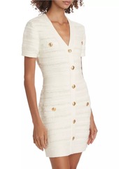 Milly Kennedy Knit V-Neck Minidress