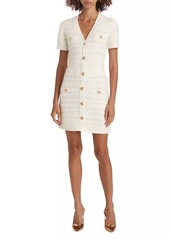 Milly Kennedy Knit V-Neck Minidress