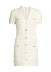 Milly Kennedy Knit V-Neck Minidress