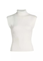 Milly Kinley Rib-Knit Sleeveless Top