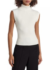 Milly Kinley Rib-Knit Sleeveless Top