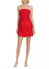 Milly Lace Strapless Minidress