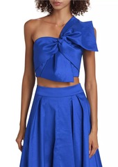 Milly Laney Bow Cropped Top