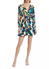 Milly Liv Balearic Floral Pleated Minidress