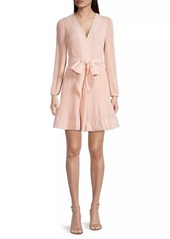Milly Liv Pleated Belted Minidress