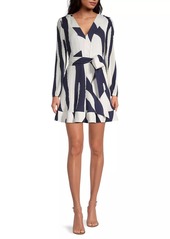 Milly Liv Printed Wrap Dress