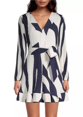 Milly Liv Printed Wrap Dress