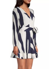 Milly Liv Printed Wrap Dress