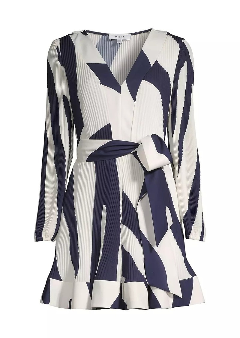 Milly Liv Printed Wrap Dress