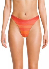 Milly Margot Sunset Stripe Bikini Bottoms