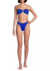 Milly Margot Textured Bikini Bottom