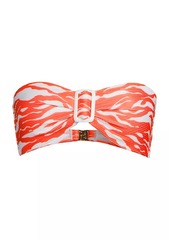 Milly Margot Wild Stripes Bandeau Bikini Top