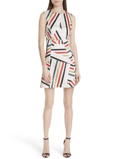 Milly Alexa Drive Stripe A-Line Dress