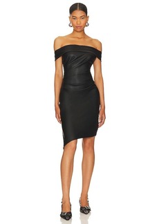 MILLY Ally Faux Leather Dress