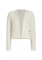 Milly Bouclé Knit Cardigan-Jacket