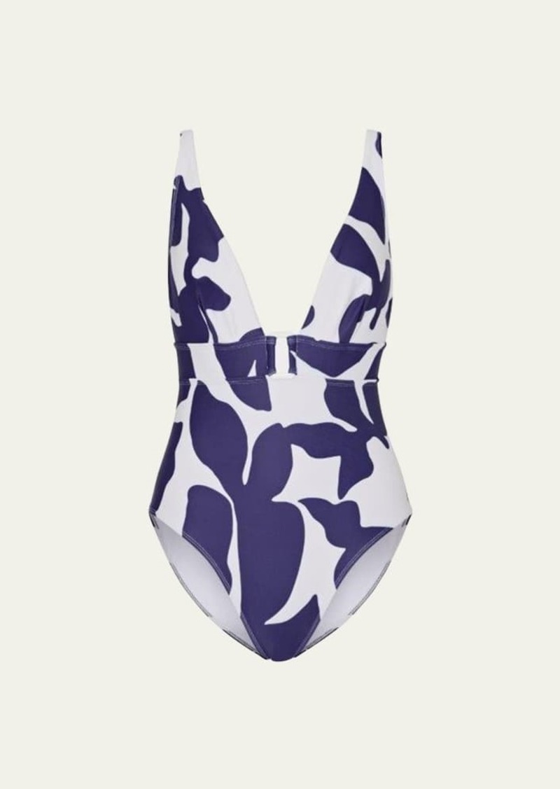 Milly Cabana Abstract Printed One-Piece Swimsuit