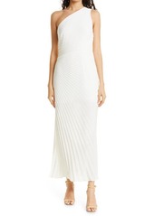 Milly Estelle One-Shoulder Gown in White at Nordstrom