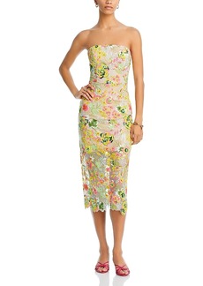 Milly Kait Botanica Sequined Embroidered Dress
