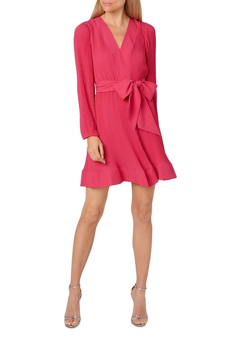 Milly Liv Belted Pleated Dress