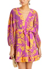 Milly Liv Marigold Mini Wrap Dress