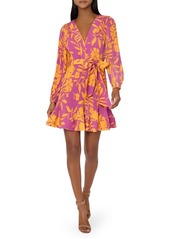 Milly Liv Marigold Print Long Sleeve Tie Waist Dress