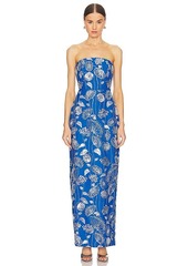MILLY Orion Sequin Embellished Linen Dress
