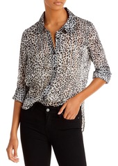 MILLY Printed Button Up Shirt