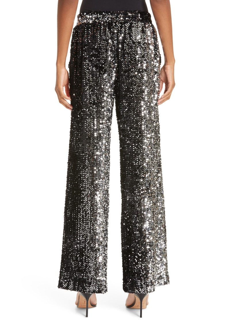 sequin track pants