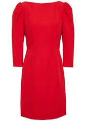 Milly Woman Gathered Cady Mini Dress Red
