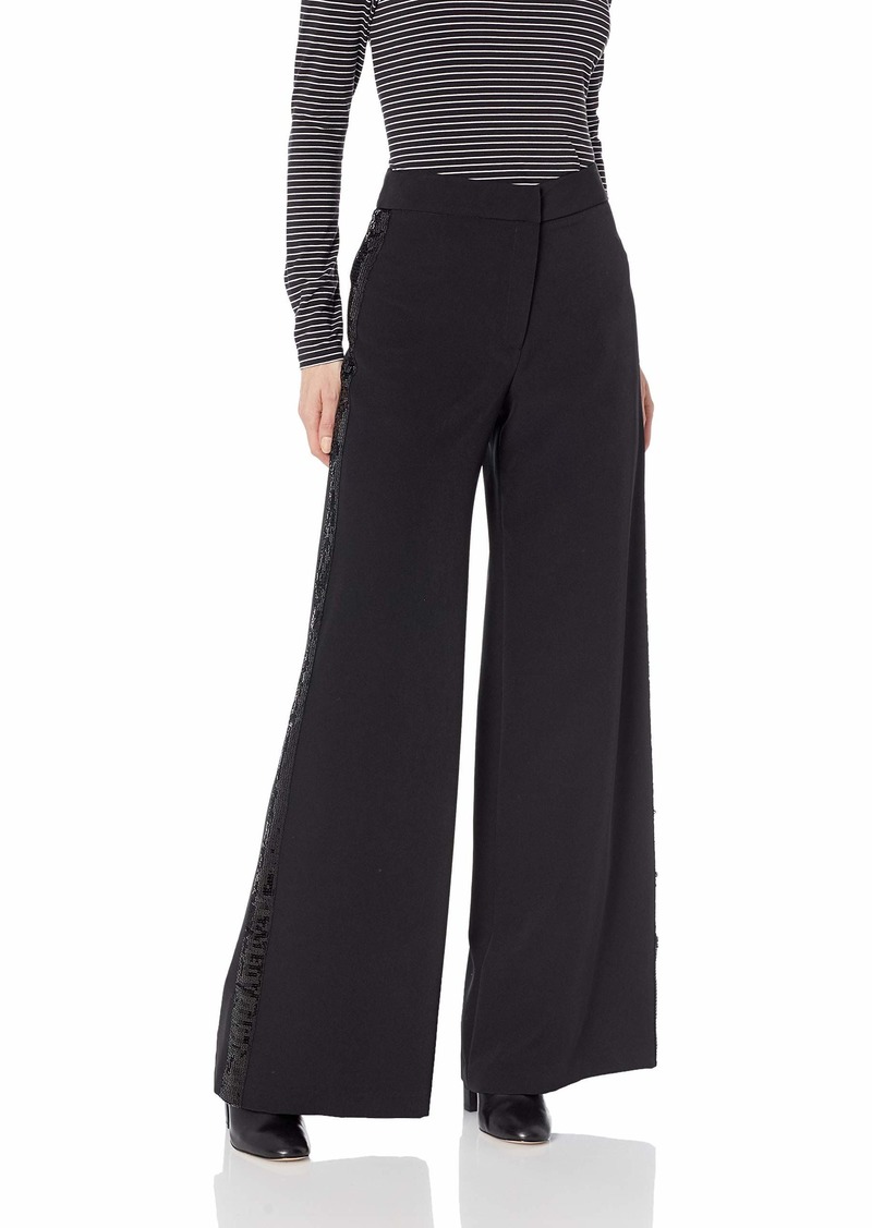 sequin side stripe pants