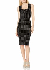 MILLY Women's Micro Dot Fitted Dress  M