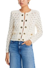 Milly Wool Textured Cardigan