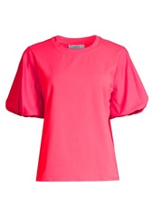 Milly Monica Jersey Puff-Sleeve T-Shirt