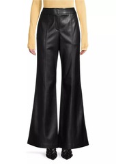 Milly Nash Vegan Leather Flared Pants