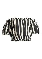 Milly Natalia Abstract Zebra Top
