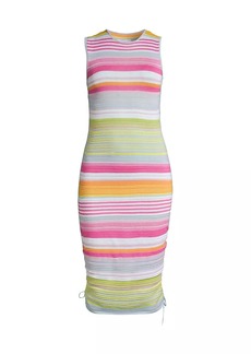 Milly Natalie Stripe Cover-Up Dress