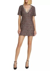 Milly Nyah Tweed & Crystal Minidress