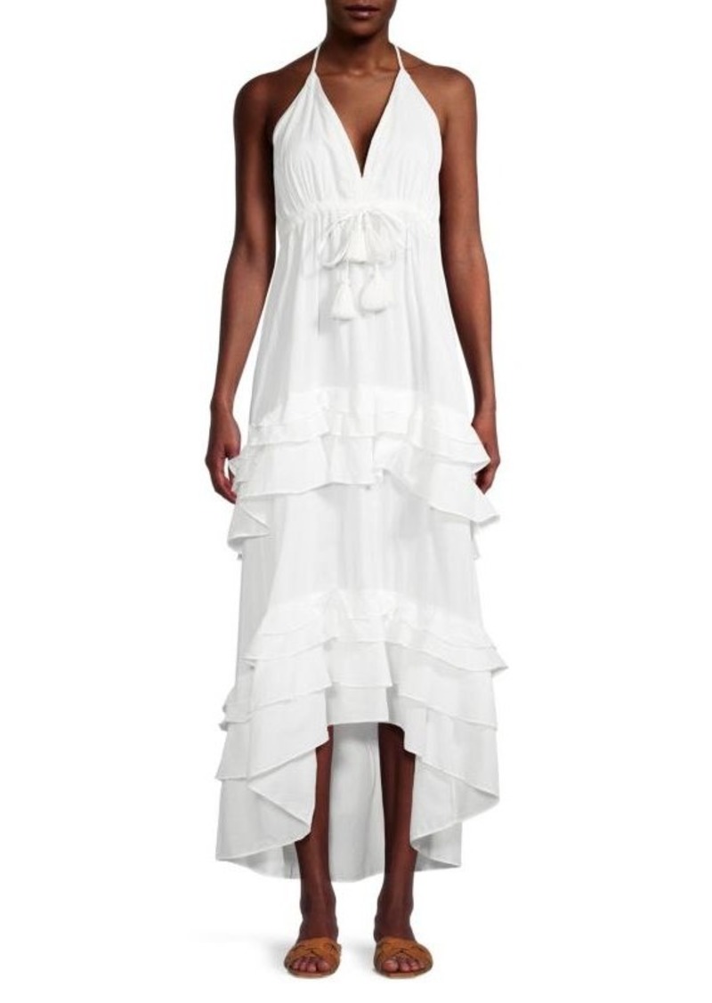 Milly Odalia Ruffled Cotton Maxi Dress