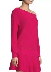Milly One-Shoulder Wool Sweater