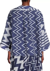 Milly Patchwork Chevron Cover-Up Top